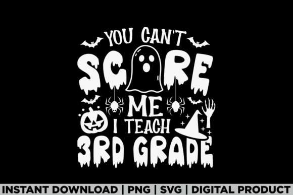 3rd Grade Halloween Teacher Spooky Shirt: A Graphics Gem for T-Shirt Designs