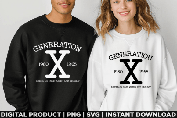 Generation X 1965 1980 Raised on Shirt Graphics