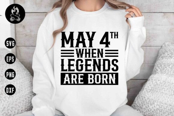 May 4th Birthday Legends SVG: A Bold Embroidery Design