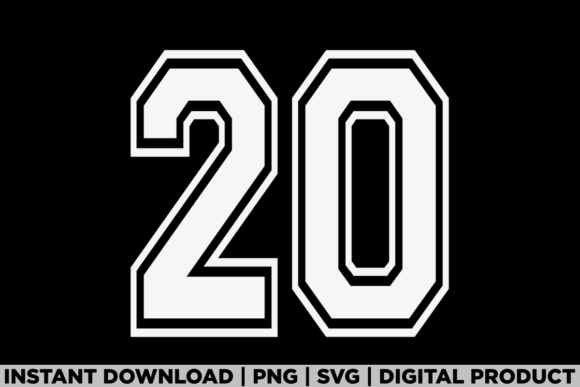 Number 20 Birthday Varsity: A Versatile T-Shirt Design