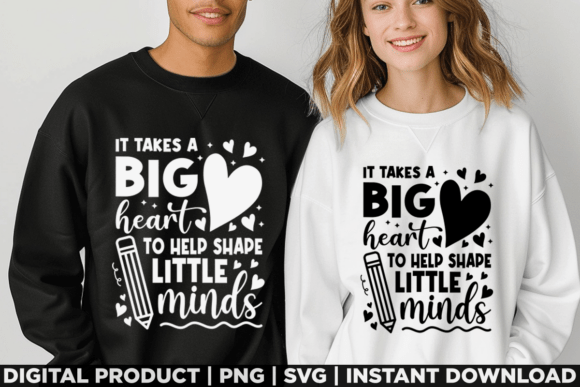 Teacher Appreciation Big Heart: Perfect for T-Shirt Designs and Graphics